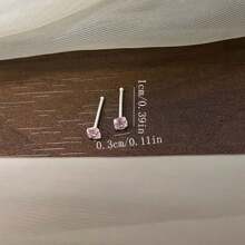 防过敏迷你四爪小白钻睡觉免抠耳洞穿耳钉耳棒入耳骨精致耳钉