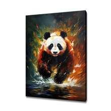 1pc 30*40cm(12*16inch) Framed Nursery Wall Art Print Maria's Garden Wall Decor Poster Frameless Canvas Cute Animal Art Newborn Gift Mom Baby Shower Newborn Nursery Print - White - View 2