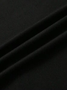 Camiseta de manga corta con cuello redondo y estampado de letras y corazones para hombres Noixe, moda de verano para hombres, estampado suelto - Negro - Ver 6