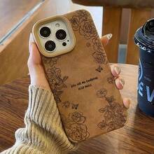 Esta funda de silicona suave es compatible con los modelos 16 Pro, 15, 14 Plus, 11 Pro, 13, 12, X, XS, XR y XS. Presenta un exclusivo diseño de lujo en piel marrón. Modelo TTXYP04SHHH. - Marrón - Ver 2