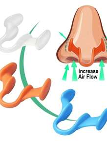 1/3pcs Silicone Quiet Nose Vents, Suitable For Day And Night Sleep, Reduce Snoring - Soothe Nasal Breathing, Improve Sleep Quality, Relieve Snoring, Portable, Suitable For Family, Suitable For Men And Women - Multicolor - View 3