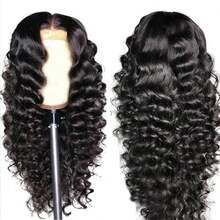 NARNI 30 Inch 250% Density 13x4 HD Loose Deep Wave Lace Front Wigs Human Hair Pre Plucked Loose Wave Transparent Lace Frontal Wigs Human Hair 12A Glueless Wigs Human Hair Pre Plucked With Baby Hair For Women - Natural Black - Xem 2