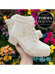Women's Virginia Ankle Boots Low-Cut Boot Launch Fall Winter 2025 - 米色 - 查看 4