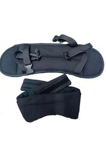 2/1 件眼罩、旅行头部支撑带、飞机颈枕微珠颈枕旅行头部支撑颈枕用于飞机绑带至头枕 - 舒适可调节旅行枕、旅行枕和眼罩、光滑眼罩用于睡眠 - 彩色 - 查看 4