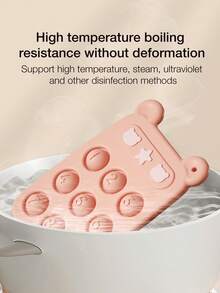 1 Set Baby Silicone Teething Toys, Chew Molar Stick, Anti-Bite Teether With Pacifier Clip, Suitable For Baby Boys And Girls