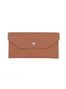 1pc Minimalist Faux Leather Reusable Cash Envelope With Card Slots Fashionable Solid Color Pouch For Daily Use Cash Envelope Wallet Envelope Wallets Burgundy Gifts For Women Wallet Purse Wallet Long Wallet - Multicolor - View 10