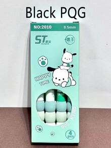 Sanrio 4 支装圆珠笔动漫    卡通舒适软握凝胶笔创意学生文具礼物返校学习用品（部分零件可能随机）