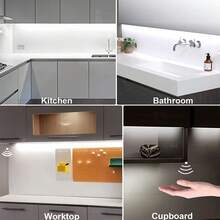 Đèn LED cảm biến chuyển động 10cm/20cm/30cm/50cm, thích hợp trang trí nhà cửa, sạc USB, đèn tủ quần áo từ tính, có thể điều chỉnh độ sáng, 3 nhiệt độ màu, dễ lắp đặt, có thể tháo rời, thích hợp dùng làm đèn ngủ cho tủ quần áo, tủ bếp, phòng ngủ, bàn làm việc và các vị trí khác. - 3 Nhiệt độ màu - Xem 9
