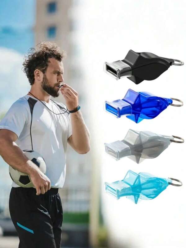 2 piezas Silbato de delfín libre de radiación para árbitro, deportes, baloncesto, juegos, búsqueda de socorro, entrenamiento al aire libre, cordón de plástico, conductor de alta frecuencia