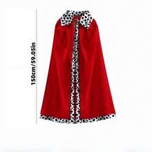 150cm/130cm/90cm Christmas Carnival Party Cape King Prince Cosplay Costume Crown Wand Shawl Activity Party Performance Costume Halloween - Multicolor - View 3