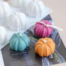 Khuôn silicon hình quả bí ngô 6 khoang, khay nướng bánh cupcake, khuôn làm bánh mousse, khuôn trang trí bánh nhà bếp, khuôn fondant cho lễ Halloween - Nhiều màu - Xem 5