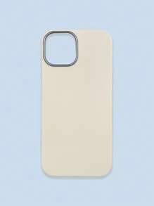 极简时尚白色、灰色、黑色仿皮纹理手机壳，防指纹、防水、防汗，超薄柔软触感，手机保护套，兼容三星、 17 Pro Max、13/14/15/16/16 Plus/16 Pro Max - 白色 - 查看 25