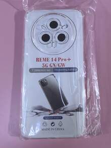 Transparent Four-Corner Anti-Drop Case, Suitable For Realme Series, Realme Phone Transparent Four-Corner Anti-Drop Case. Phone Case, Phone Protective Cover, Phone Shell, Phone Cover, Anti-Drop Phone Case, Transparent Phone Case, Minimalist Phone Case, Solid Color Phone Case, Transparent Phone Case, TPU Anti-Drop Phone Case (Military-Grade Anti-Drop) - Clear - View 48