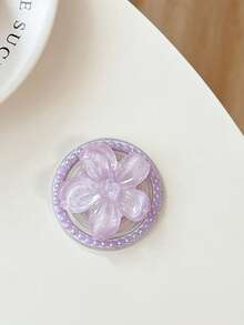 1 件磁性 3D 花卉透明手机支架，粘性，可调节支架，气垫支架，Magsafe 可扩展环形握把，兼容 、Android 手机，生日、家人、朋友礼物，推拉式手机握把手机配件 - 磁吸款 - 查看 14