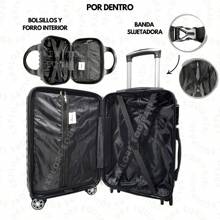 Set De Maletas De Mano Más Dos Neceseres - Azul - Ver 11