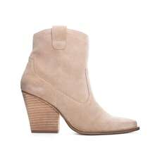 Chinese Laundry Corinna Boots Women 6.5 Natural Split Suede Ankle Bootie JOBB797 - Brown - View 2