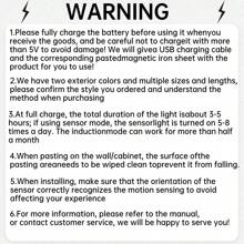 1/2pcs Motion Sensor Cabinet Light, Wireless Ultra-Thin USB-Rechargeable, 4 Sizes(20/30/40/50cm) Adjustable, Hill Effect Lighting For Kitchen/Bedroom/Wardrobe, Indoor Night Light