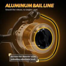 1pc Professional Ultra Light 1000~7000 5.2:1 Gear Ratio,26LB Max Drag CNC Metal Spool Spinning Fishing Reel For Freshwater Saltwate - Grey - View 5