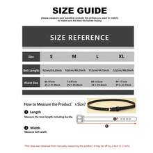 4pcs Women's Square Gold Buckle Classic PU Leather Solid Color Thin Belts For Casual Jeans - bộ thắt lưng - Xem 7