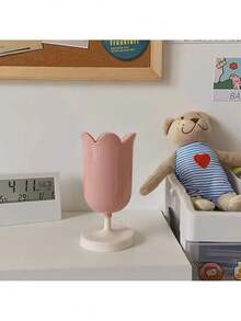 1pc Tulip Makeup Shaun Storage Box Pen Holder Makeup Brush Organizer, Photography Prop - Multicolor - View 8