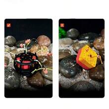 6个碳钢丝饵笼坠，新款方形饵笼弹簧钩