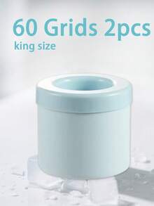 3/2/1 件装便携式冰格，60/40/30 孔圆柱形 3D 制冰器，易脱模硅胶冰格，挤压杯制冰器，带盖硅胶冰桶，易脱模圆柱形冰格 - 彩色 - 查看 15