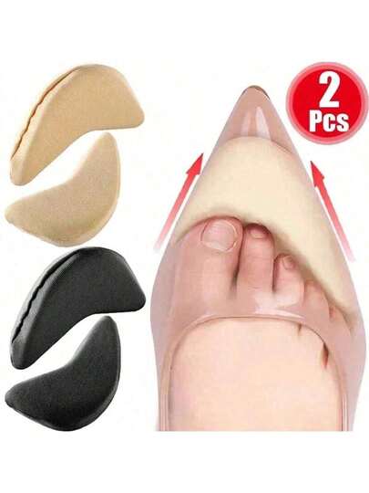 2 件装女士高跟鞋泡沫前脚掌插入垫，缓解疼痛和缩小鞋码的鞋垫，鞋垫和保护配件，鞋靴配件，返校用品，万圣节圣诞节节日礼物