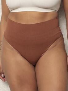 Kit Calcinha Plus Size Confortável Cintura Alta Modeladora - Multicolorido - Visão 5