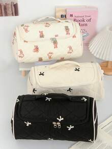 1pc Hair Dryer & Curling Iron Storage Bag, Large Capacity Dust-Proof Hanging Hair Tool Organizer Pouch, Suitable For Travel, Cruise, Dorm, Wedding, Bridesmaid, Mother's Day, Birthday, Friend & Teacher Gifts, Home Decor For Bathroom, Living Room, Bedroom - Multicolor - View 3