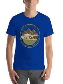 S~5XL Classic  Cotton Tee | Unisex American Size | 180gsm Fabric | Men's Vintage Military Sniper Graphic T-Shirt Funny Long Range Shooting Design Casual Wear Gift For Gun Enthusiasts Print | Beach & Casual Wear - 藍色 - 查看 6