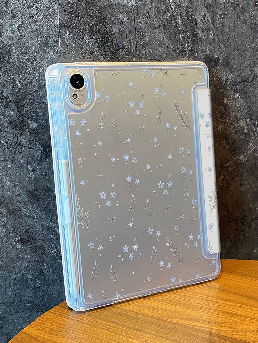 Ốp lưng gập hình chữ Y hai mặt trong suốt bằng acrylic phủ hoa văn màu xanh dương xinh xắn và dễ thương này có khả năng chống sốc và tương thích với iPad thế hệ thứ 7 và thứ 8 (10.2 inch). Sản phẩm đi kèm với ốp lưng iPad thế hệ thứ 10, có khe cắm bút tích hợp và hỗ trợ chức năng bật/tắt màn hình. Đây là lựa chọn quà tặng hoàn hảo cho các dịp lễ và năm mới. - Nhiều màu - Xem 1