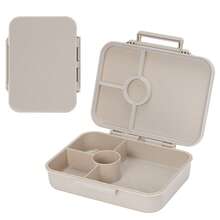 Hộp đựng cơm trưa Bento 4 ngăn Tritan có kim tuyến, chống rò rỉ, an toàn với lò vi sóng/máy rửa chén, quà tặng Giáng sinh, đồ dùng học tập - Nhiều màu - Xem 16