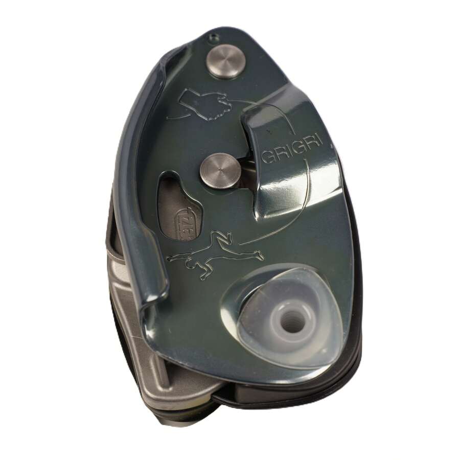 PETZL GRIGRI BELAY DEVICE WITH CAM-ASSISTED BLOCKING FOR SPORT CLIMBING ACTIVITIES - Grey - View 1
