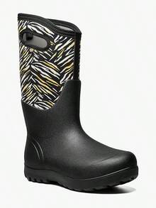 Bogs Neo-Classic Exotic 72709-009 Women's 11 Black Waterproof Farm Boot JOBB1530 - Black - View 1