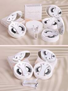 1 Paio Di Ciglia Magnetiche Riutilizzabili, Aspetto Naturale, Ciglia Magnetiche Senza Colla, Ciglia Magnetiche Morbide Facili Da Indossare E Rimuovere, Strisce Di Ciglia, Ciglia Finte