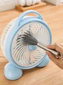 3 件套多用途长柄清洁刷，不锈钢材质，无需电源，适用于客厅、卧室、浴室、厨房、家具 - 中等强度带柄刷