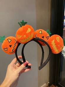 1 件万圣节南瓜怪物头带，可爱有趣的派对卡通发饰 - 彩色 - 查看 4