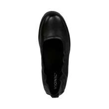 Vionic Vionic Uptown Ballet Flats Womens 7 Black Leather Round Toe Slip-On Shoes VER123