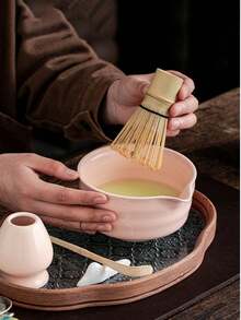 1 件 500ml 手工复古螺纹抹茶碗,精致耐用,方便携带和使用的日式茶道碗,适用于商务会议、艺术欣赏、旅行、休闲等场合 - 彩色 - 查看 4