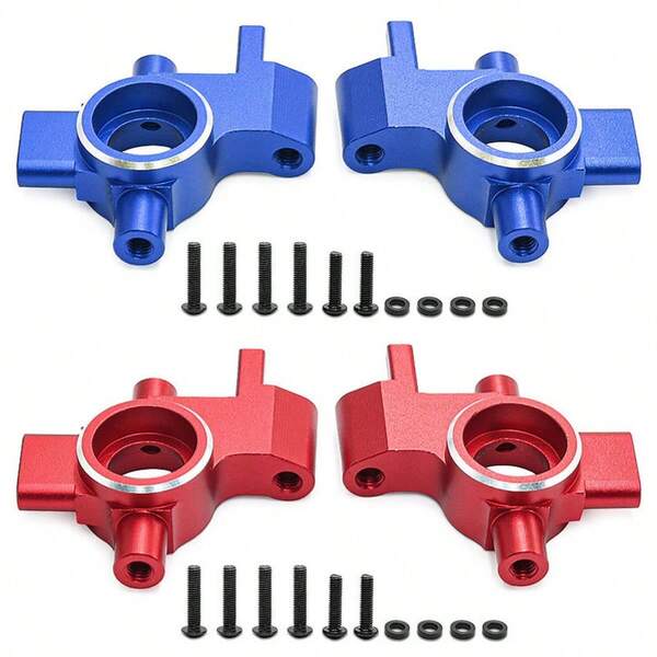 2PCS 1/10 Scale Aluminum Alloy Front Steering For Traxxas 4-TEC Drift Mustang #10537 RC Car Parts - Upgrade Replacement