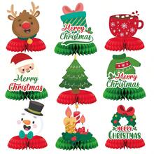 1 قطعة ديكور عسلي للكريسماس، ديكور طاولة الحفلات، قطعة مركزية لطاولة الطعام، حامل عسلي من الورق