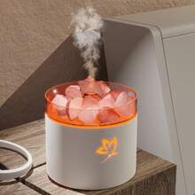 Crystal Salt Stone Aromatherapy Machine Colorful Atmosphere Light Atomization Humidification 160ml Large Capacity Multiple Scenarios Suitable For Office, Living Room, Bedroom - Multicolor - View 2
