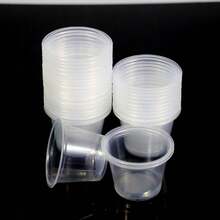 Candle Windproof Cup Romantic Wedding Outdoor Proposal Theme Party Plastic Windproof Cup Special Small Bottom Cup Plastic Disposable Tasting Cup Transparent Cup 50pcs/Set - Multicolor - View 9
