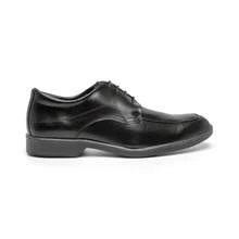 Men's Elegant Lace-Up Basic Black Comfortable Dress Shoes - màu đen - Xem 4
