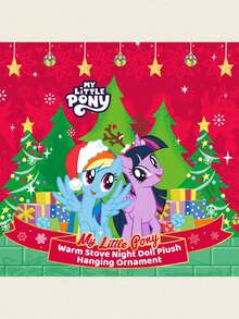 Hasbro Plüsch Hängedekoration - Hearth's Warming Night Serie, Regenbogen Dash, 18 cm, weiches Plüschtier, Weihnachtsdekoration, Geburtstagsüberraschung, Geschenk für Fans - Blau - Übersicht 2