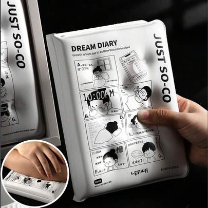 Weiches Kissen Notizbuch, kreatives Design Kissen Notizbuch, das als Kissen zum Ausruhen verwendet werden kann, wenn man müde ist, geeignet für Studenten und Büronutzung