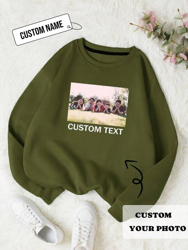 Personalisierter Foto-Hoodie mit Ihrem Bild, Geschenk für Frauen, personalisiertes Familien-Porträt-Geschenk für die Familie, Sweatshirts für Männer, personalisierte Sweatshirts