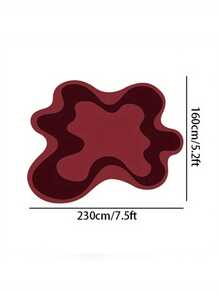 1pc Plush Plush Polka Dot Plastic Bottom Asymmetrical Shaped Fluffy Pink Bedroom Carpet, Home Decor Rug For Living Room, Sofa, Coffee Table, Suitable For Study, Wardrobe, Reading & Gaming Area, Recommend Buying Larger Size - Multicolor - View 11