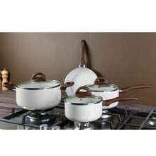 Brinox Nonstick Ceramic Life 5-Piece Smart Plus Vanilla Cookware Set - Màu be - Xem 3