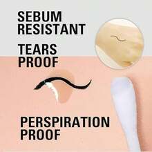 Kiss me HEROINE MAKE By KISSME Smooth Liquid Waterproof Eyeliner, 01 Jet Black,1 Count, 0.014 Fl Oz, For Women Girls Perfect For Winter Ideal For Y2K Fancy Fashion, For Birthday Christmas Gift Party - màu đen - Xem 5